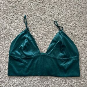 Chic Evergreen Bralette -Size Large